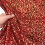 Traditional Metallic Christmas Quilting Cottons