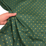 Traditional Metallic Christmas Quilting Cottons