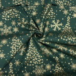 Traditional Metallic Christmas Quilting Cottons