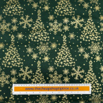 Traditional Metallic Christmas Quilting Cottons