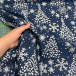 Traditional Metallic Christmas Quilting Cottons