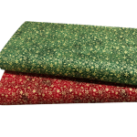 Traditional Metallic Christmas Quilting Cottons