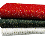 Traditional Metallic Christmas Quilting Cottons
