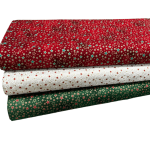 Traditional Metallic Christmas Quilting Cottons