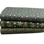 Traditional Metallic Christmas Quilting Cottons