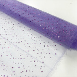 Purple Sparkle Organza