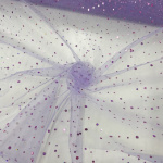 Purple Sparkle Organza
