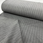 Grey Herringbone Stripe Ponte Roma