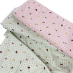 Floral Gingham Quilting Cotton