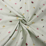 Floral Gingham Quilting Cotton