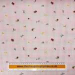 Floral Gingham Quilting Cotton
