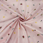 Floral Gingham Quilting Cotton