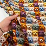 Fluffy Puppies Polycotton