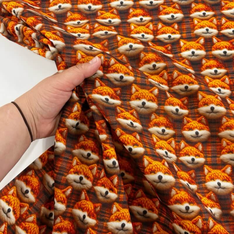 Image of Foxy Faces Polycotton