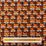 Foxy Faces Polycotton