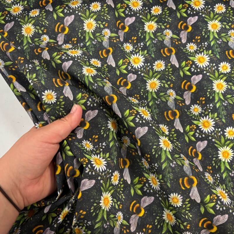 Image of Bizzy Bumblebee Polycotton