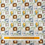 Sweet Safari Stamps Polycotton