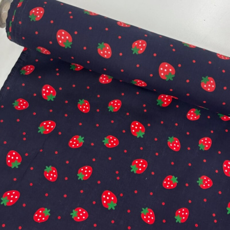 Big Strawberries Polycotton