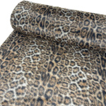 Grey Leopard Faux Fur