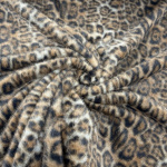Grey Leopard Faux Fur