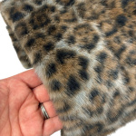 Grey Leopard Faux Fur