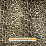 Grey Leopard Faux Fur