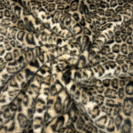 Grey Leopard Faux Fur