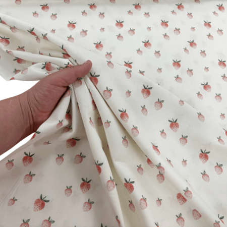 Sweet Strawberries Wide Cotton