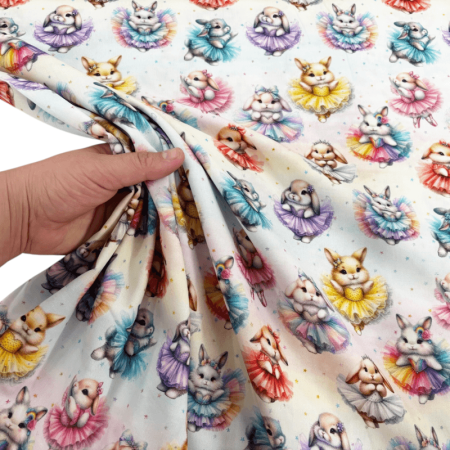 Ballet Bunnies Wide Cotton