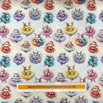 Ballet Bunnies Wide Cotton