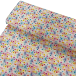Rainbow Pastel Starburst Wide Cotton