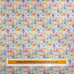 Rainbow Pastel Starburst Wide Cotton