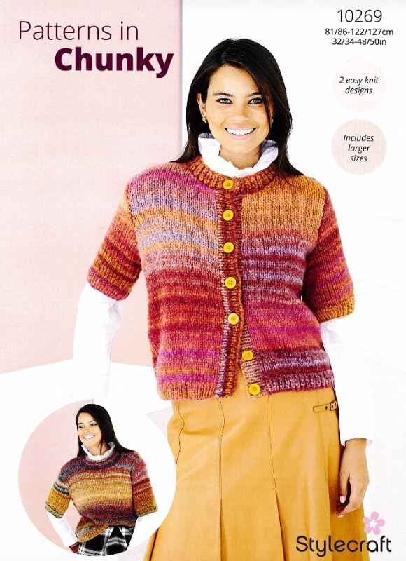 Image of Stylecraft Sweater and Cardigan Pattern 10269