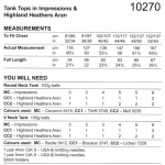 Stylecraft Tank Tops Pattern 10270