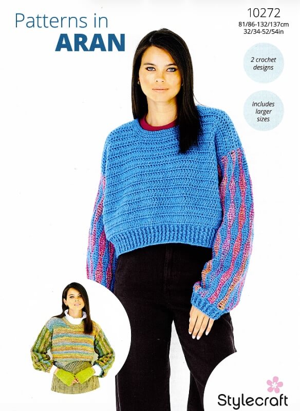Image of Stylecraft Crochet Sweaters Pattern 10272