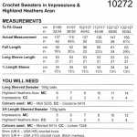 Stylecraft Crochet Sweaters Pattern 10272