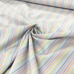 Rainbow Pinstripe Cotton Shirting