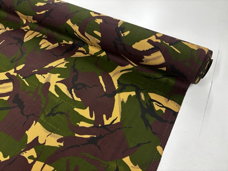 Camouflage Waxed Cotton