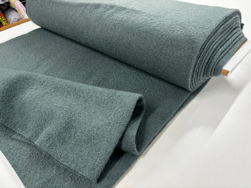 Duck Egg Boiled Wool Fabric