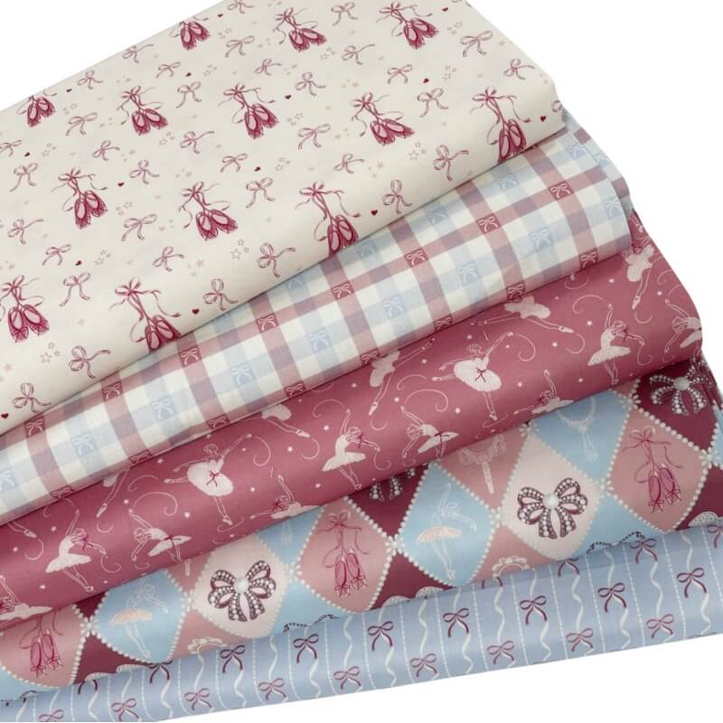 Bows and Ballet Quilting Cottons