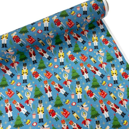 Nutcracker Christmas Polycotton