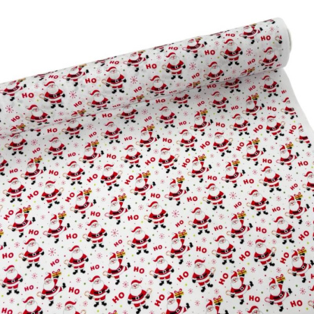 Ho Ho Santa Christmas Polycotton