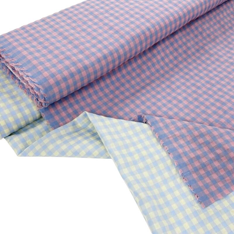 Two-Tone Gingham Seersucker