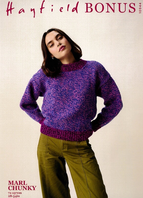 Hayfield Sweater Pattern 10944