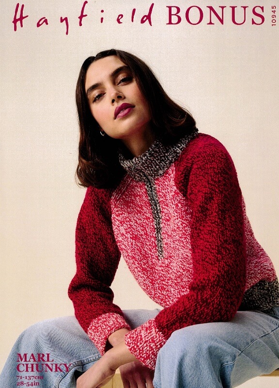 Hayfield Sweater Pattern 10945
