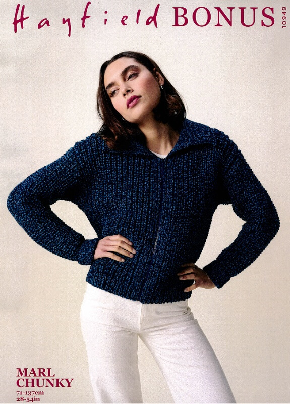 Hayfield Cardigan Pattern 10949