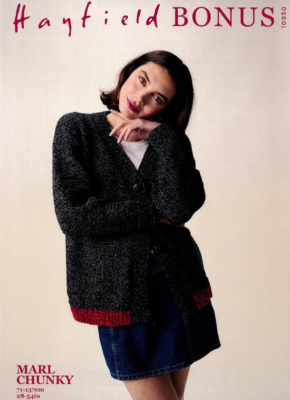 Hayfield Cardigan Pattern 10950