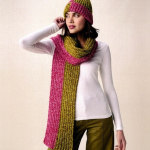 Hayfield Hat and Scarf Pattern 10954
