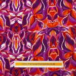 Red and Purple Orchid Linen Rayon