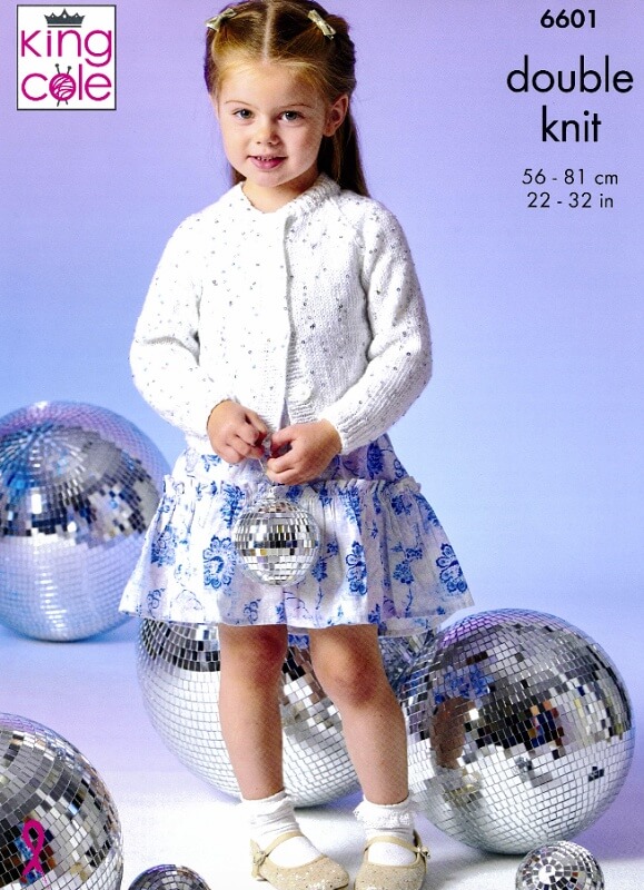 King Cole Cardigan and Slipover Pattern 6601